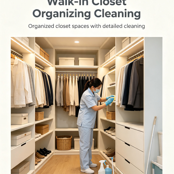 Walk in Closet Organizing Cleaning