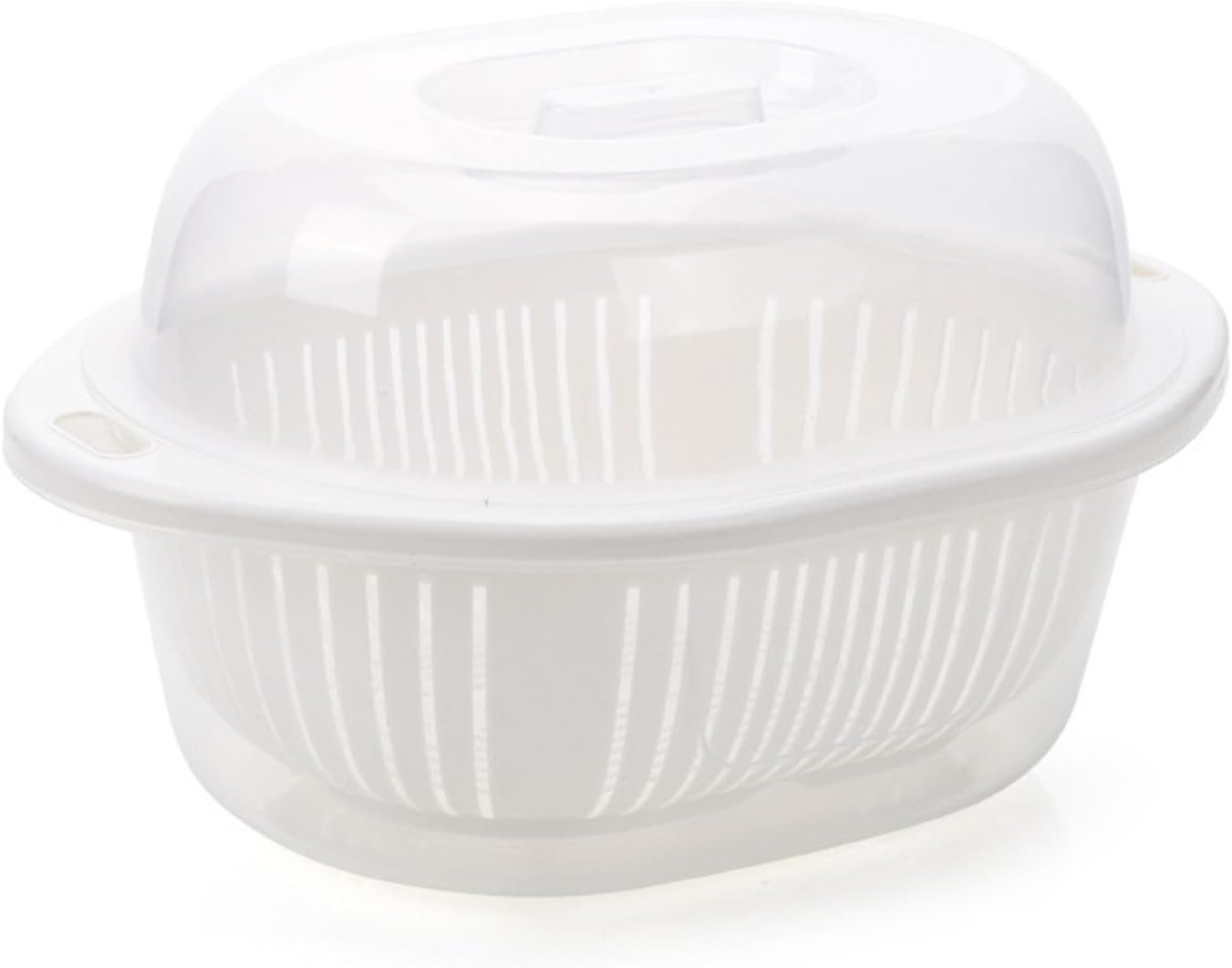 Double layer draining basket