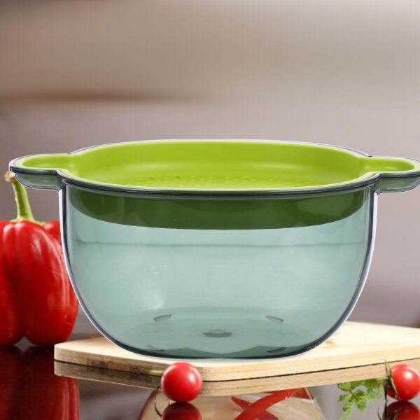 Kitchen double layer draining basket