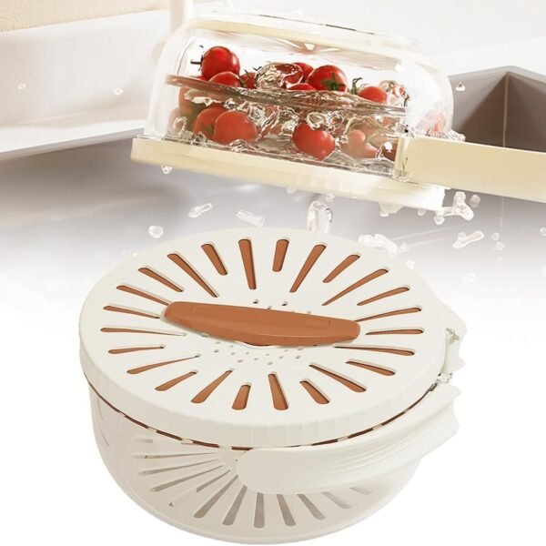 New multifunctional draining basket with lid