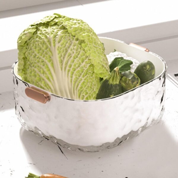 Multifunctional kitchen vegetable draining basket