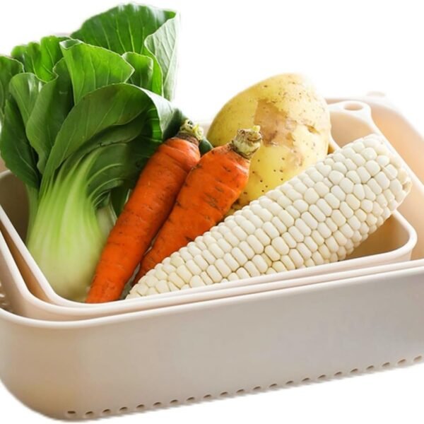 3 piece fruit and vegetable colander set