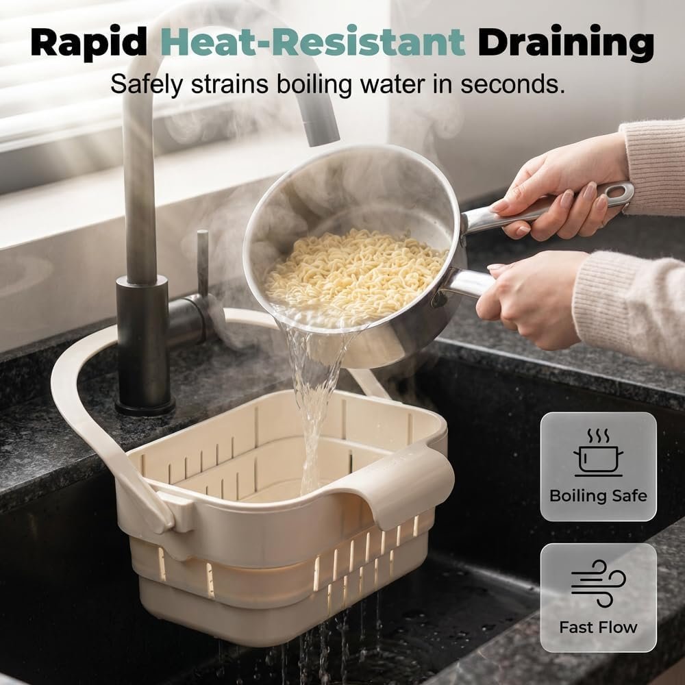 Collapsible hanging draining basket Image 2