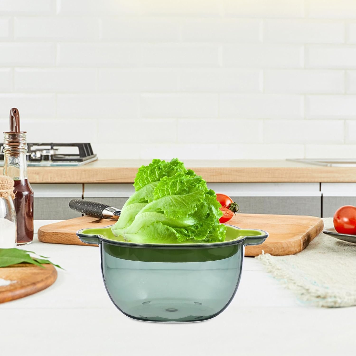 Kitchen double layer draining basket Image 2