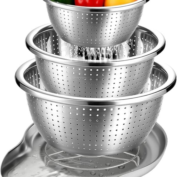 Stainless Steel Mesh Basket Set