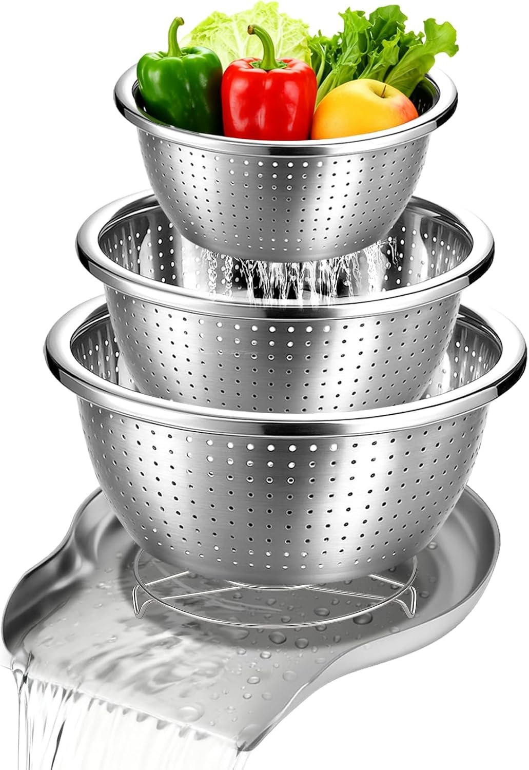 Stainless Steel Mesh Basket Set