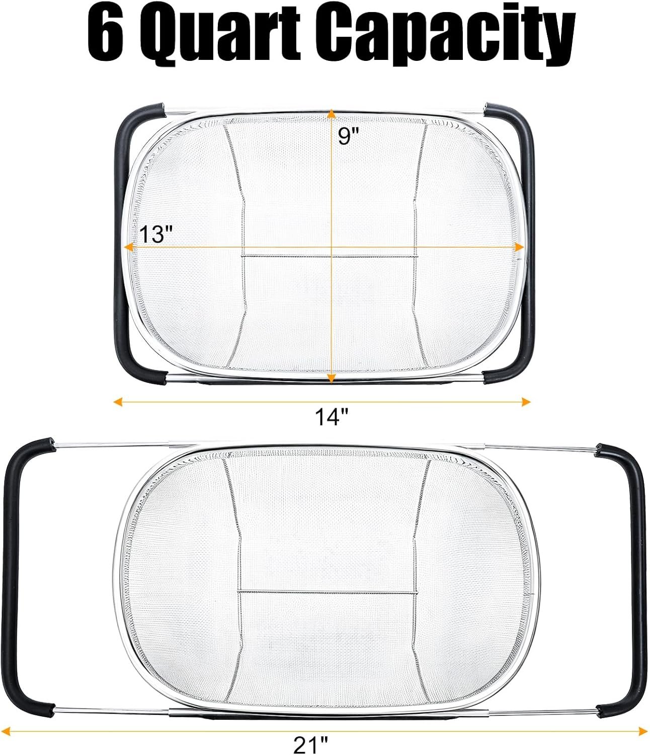 2 Piece Oval Sink Strainer Set Image 2