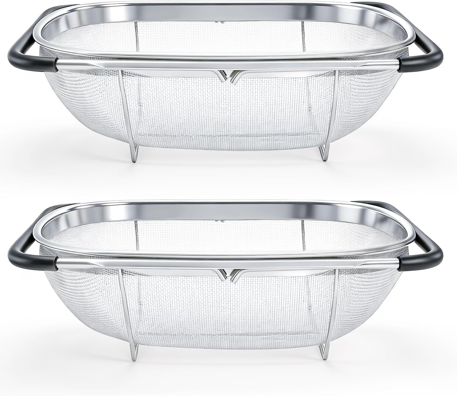 2 Piece Oval Sink Strainer Set