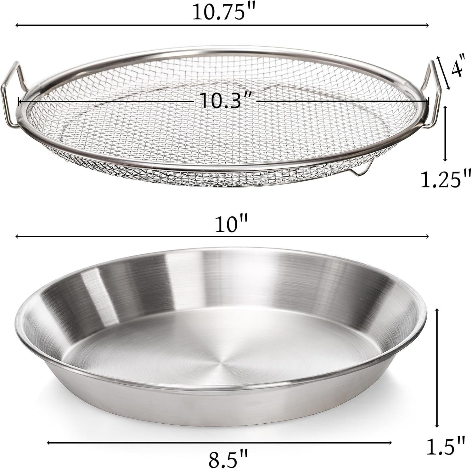 Stainless steel frying draining basket Image 2