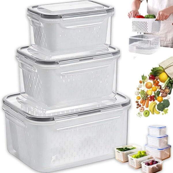 With detachable draining basket