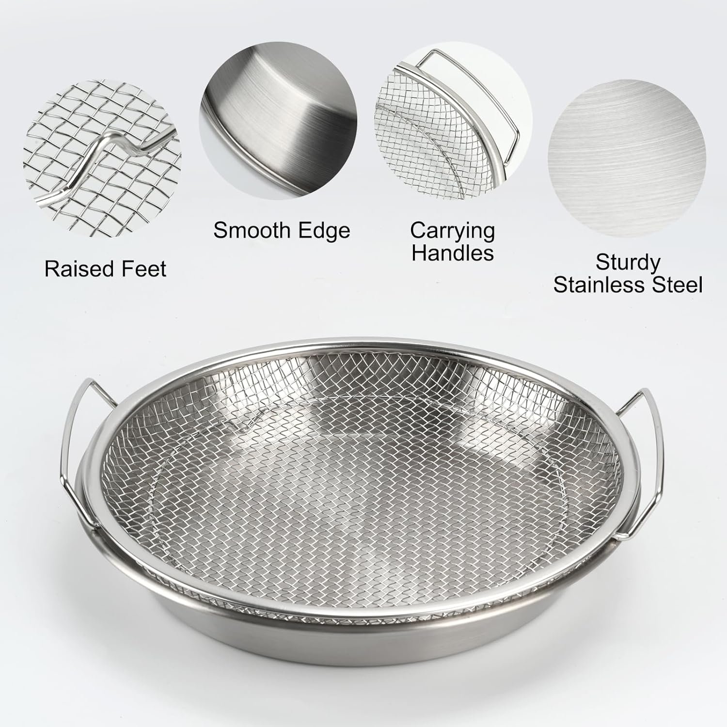 Stainless Steel Mesh Draining Basket Image 2