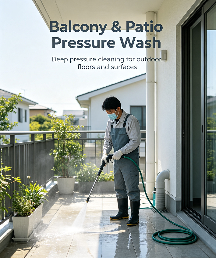 Balcony & Patio Pressure Wash