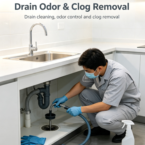 Drain Odor & Clog Removal
