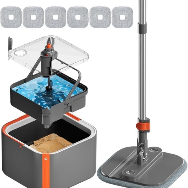 Upgraded Spin Mop Bucket Set