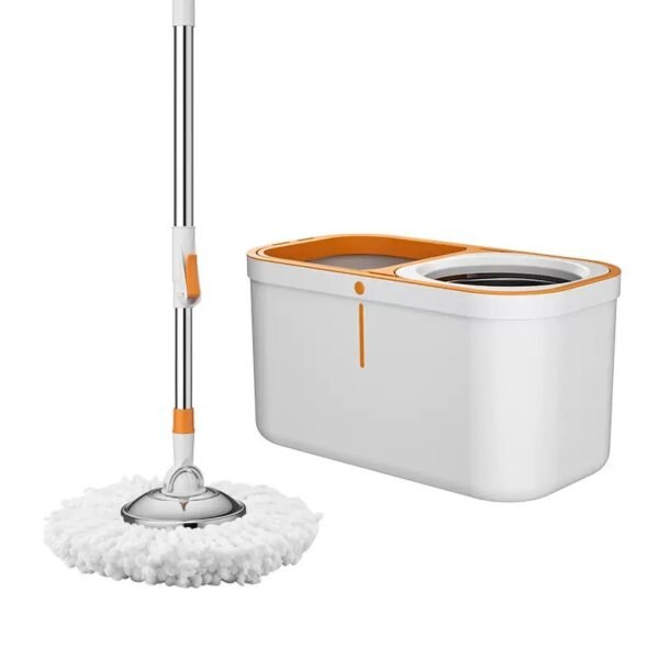 Spin mop bucket set with wringer